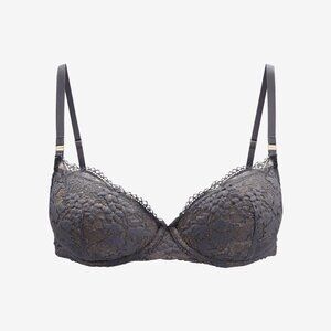 ThirdLove All Day Lace T-Shirt Bra Size 44Echarcoal / 44E